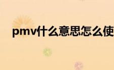 pmv什么意思怎么使用（pmv什么意思）