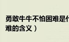 勇敢牛牛不怕困难是什么梗（勇敢牛牛不怕困难的含义）