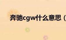 奔驰cgw什么意思（奔驰cgi什么意思）