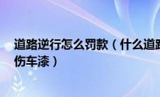 道路逆行怎么罚款（什么道路逆行扣6分什么东西能除胶不伤车漆）