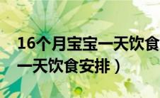 16个月宝宝一天饮食安排作息（16个月宝宝一天饮食安排）