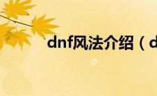 dnf风法介绍（dnf风法是什么）