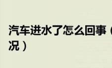 汽车进水了怎么回事（汽车进水会出现什么情况）