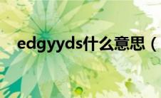 edgyyds什么意思（edgyyds什么含义）