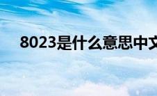 8023是什么意思中文(8023是什么意思)