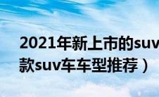 2021年新上市的suv都有什么品牌（上市新款suv车车型推荐）