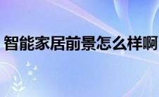 智能家居前景怎么样啊(智能家居前景怎么样)