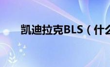 凯迪拉克BLS（什么是凯迪拉克BLS）