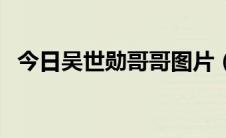 今日吴世勋哥哥图片（吴世勋的哥哥是谁）