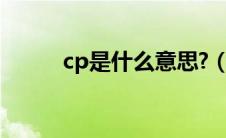 cp是什么意思?（cp是什么意思）