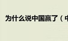 为什么说中国赢了（中国凭什么胜出简介）