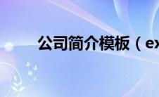 公司简介模板（exo90:2014简介）