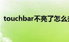 touchbar不亮了怎么办（Touch Bar简介）