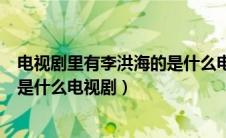 电视剧里有李洪海的是什么电视剧啊（电视剧里有李洪海的是什么电视剧）