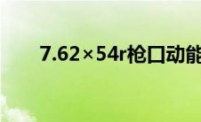 7.62×54r枪口动能（枪口动能简介）