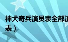 神犬奇兵演员表全部演员介绍（神犬奇兵演员表）