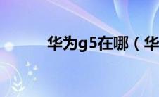 华为g5在哪（华为G500C简介）