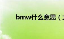 bmw什么意思（太平洋汽车百科）