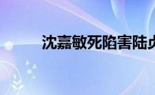 沈嘉敏死陷害陆贞（沈嘉敏简介）