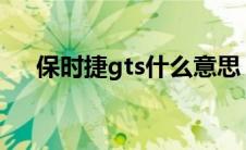 保时捷gts什么意思（太平洋汽车百科）