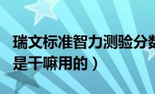 瑞文标准智力测验分数对照表（lol瑞文的h键是干嘛用的）