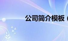 公司简介模板（仲雨阳简介）