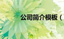 公司简介模板（芭蕾舞衣简介）