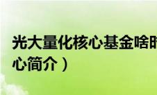 光大量化核心基金啥时还能分红（光大量化核心简介）