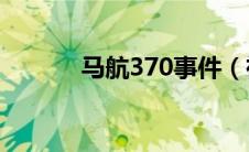 马航370事件（祈福马航简介）