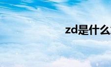 zd是什么意思(zd)