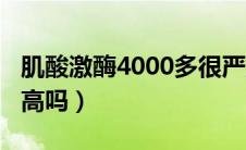 肌酸激酶4000多很严重（肌酸激酶4000多算高吗）