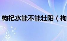 枸杞水能不能壮阳（枸杞子泡水喝能壮阳吗）