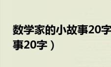 数学家的小故事20字陈景润（数学家的小故事20字）