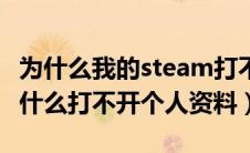 为什么我的steam打不开个人资料（steam为什么打不开个人资料）