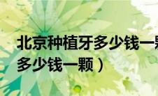 北京种植牙多少钱一颗2023年（北京种植牙多少钱一颗）