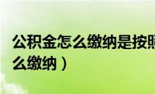 公积金怎么缴纳是按照基本工资吗（公积金怎么缴纳）