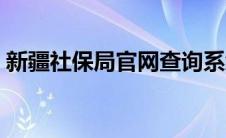 新疆社保局官网查询系统（新疆社保网官网）