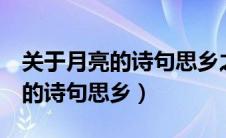 关于月亮的诗句思乡之情5言绝句（关于月亮的诗句思乡）