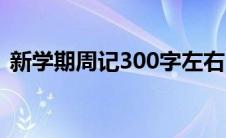 新学期周记300字左右（新学期周记300字）