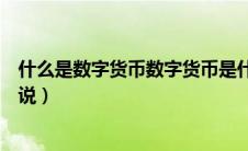 什么是数字货币数字货币是什么（什么是数字货币通俗一点说）