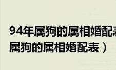 94年属狗的属相婚配表 94年属狗性格（94年属狗的属相婚配表）