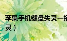 苹果手机键盘失灵一招解决（苹果手机键盘失灵）