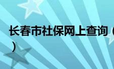 长春市社保网上查询（长春社保网上查询系统）