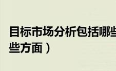 目标市场分析包括哪些方面（市场分析包括哪些方面）