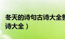 冬天的诗句古诗大全整首四句（冬天的诗句古诗大全）