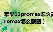 苹果11promax怎么截图怎么关机（苹果11promax怎么截图）