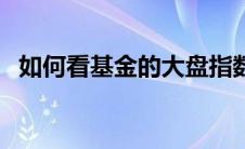 如何看基金的大盘指数（基金大盘怎么看）