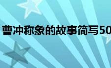 曹冲称象的故事简写50字（曹冲称象的故事）