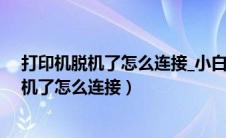 打印机脱机了怎么连接_小白一键重装系统官网（打印机脱机了怎么连接）