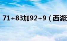 71+83加92+9（西湖边善良美丽的蛇精是）